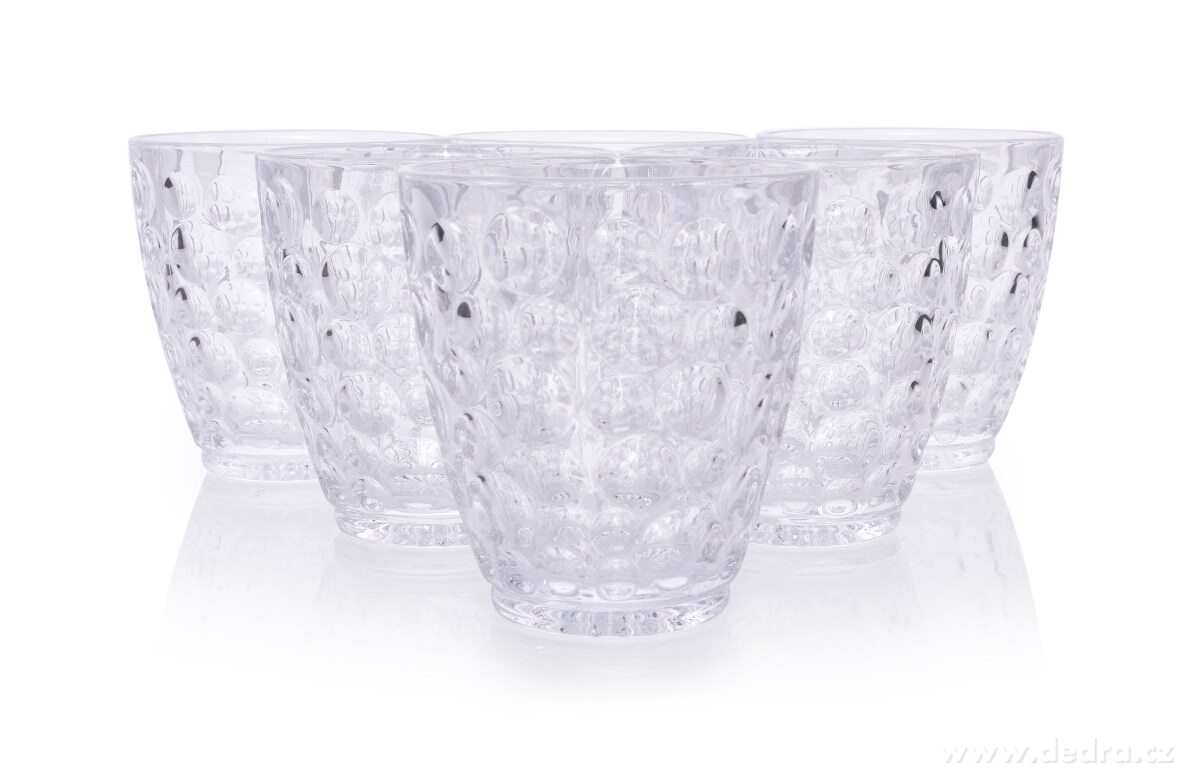 6 ks sada sklenice BUBBLE, objem 250 ml | Venkovní stolování | Grand Móda