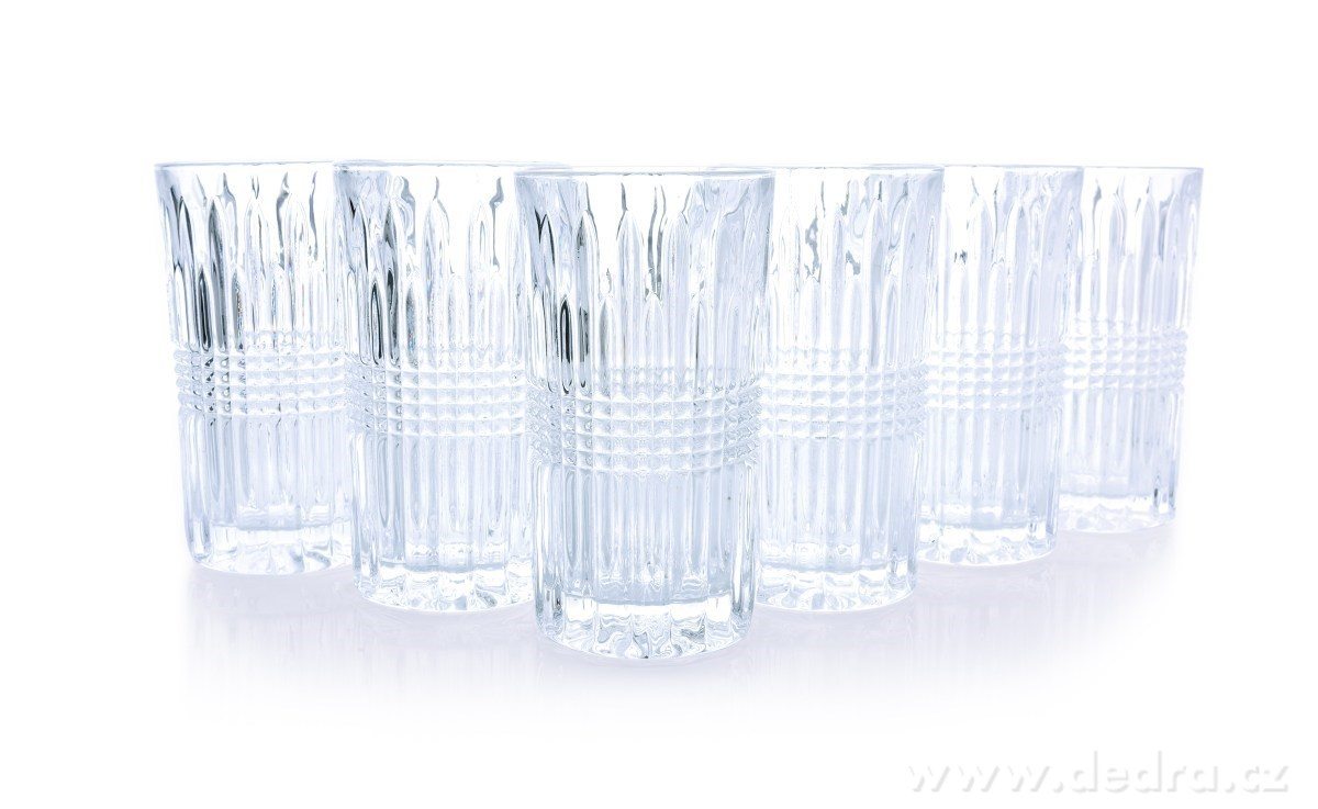 6 ks sada sklenice CRYSTAL | Venkovní stolování | Grand Móda