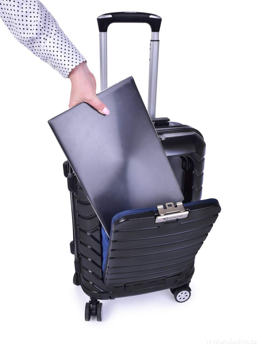 FC TRAVELLER PILOT, kabinový kufr na notebook 55 cm, výklopná přihrádka, TSA zámek & 4 kolečka 360° – náhled 2 | Grand Móda