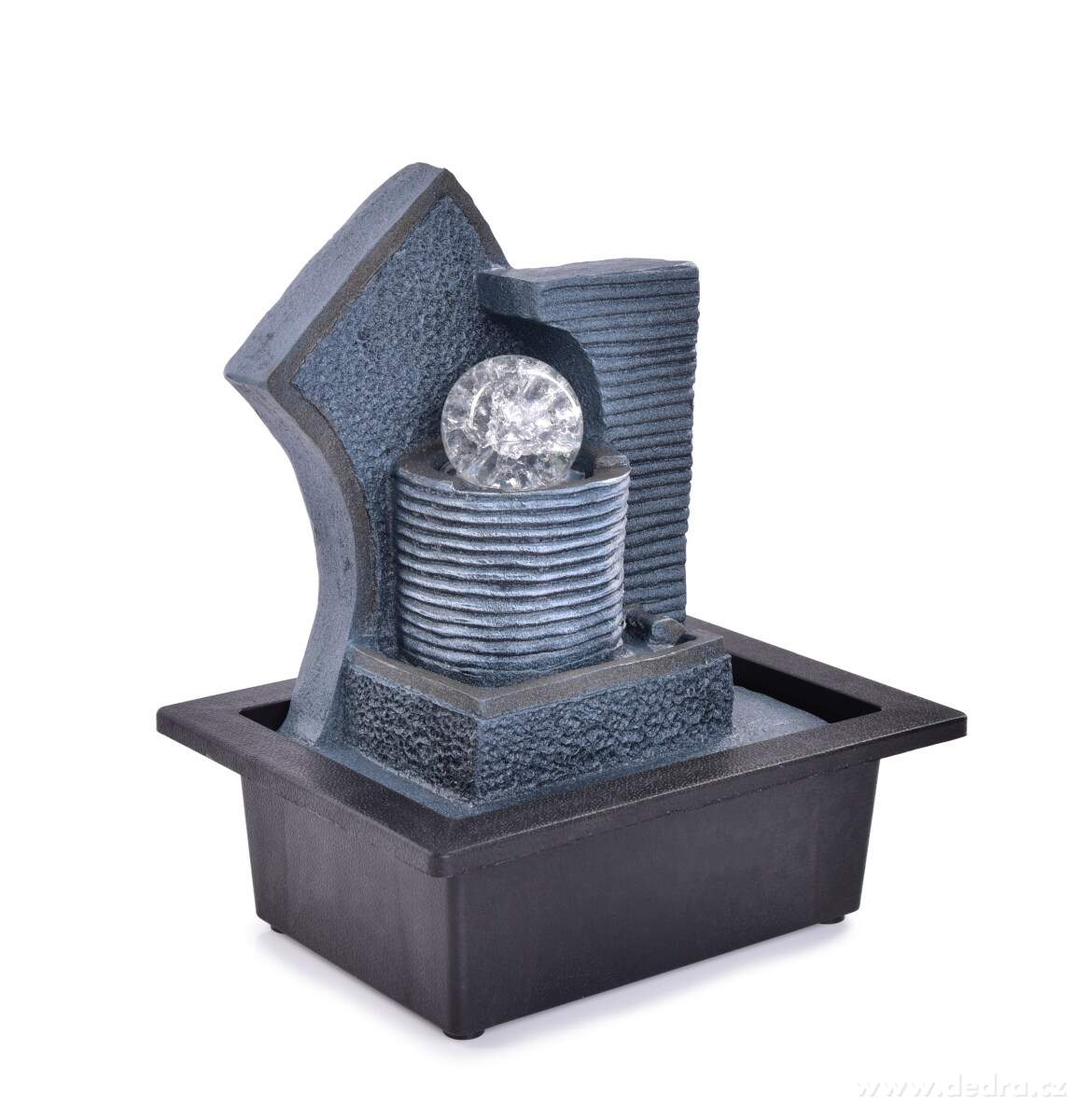 ZAZEN, 26, 5 cm pokojová fontána s rotující zenovou koulí & LED osvětlením, kaskádový design | Pokojové fontány | Grand Móda
