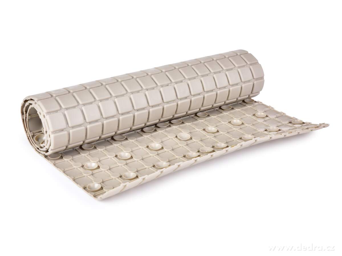 SPA, protiskluzová podložka do vany a sprchy, 78 × 35 cm, zastřihovatelná podle potřeby, přírodní