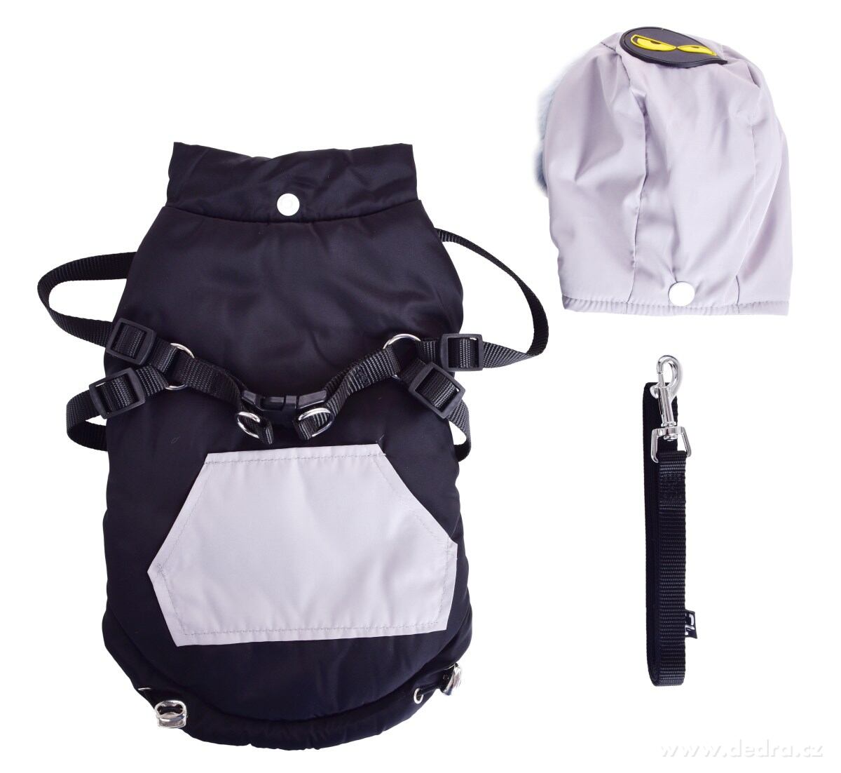 3v1 PROŠÍVANÁ BUNDA, kšíry a vodítko v jednom, pro pejsky – náhled 4 | Grand Móda