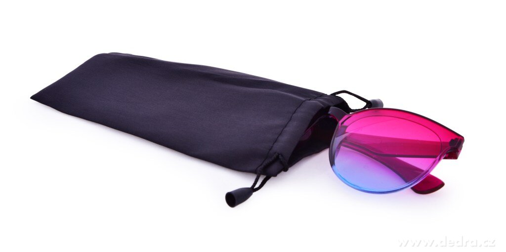 Duhové sluneční brýle, 100% UV ochrana, fuchsiovo modré, UV400 – náhled 5 | Grand Móda