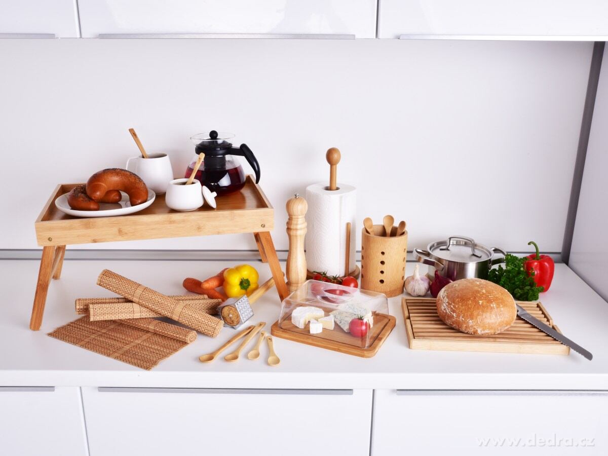 2v1 skládací podnos i stolek do postele i na gauč z bambusu GoEco® – náhled 6 | Grand Móda