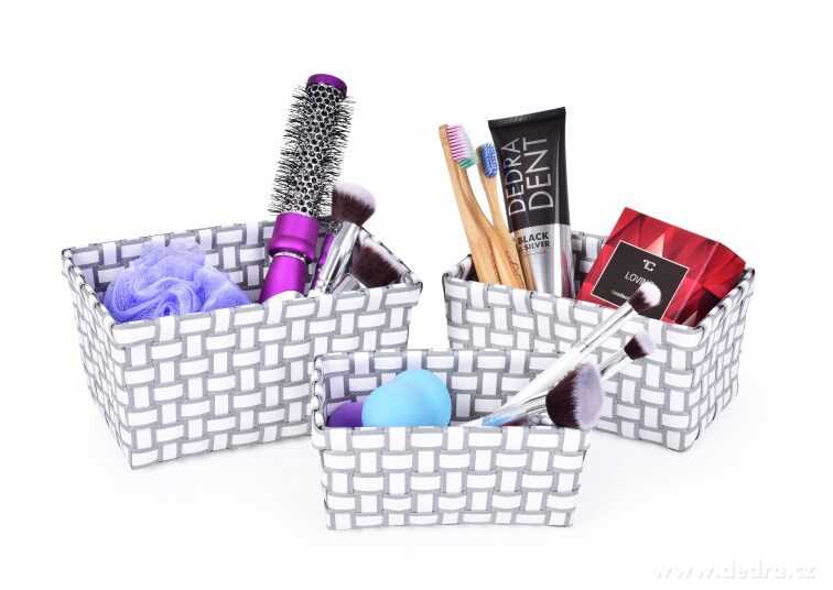 Sada 3 košíků z plastového výpletu – náhled 3 | Grand Móda