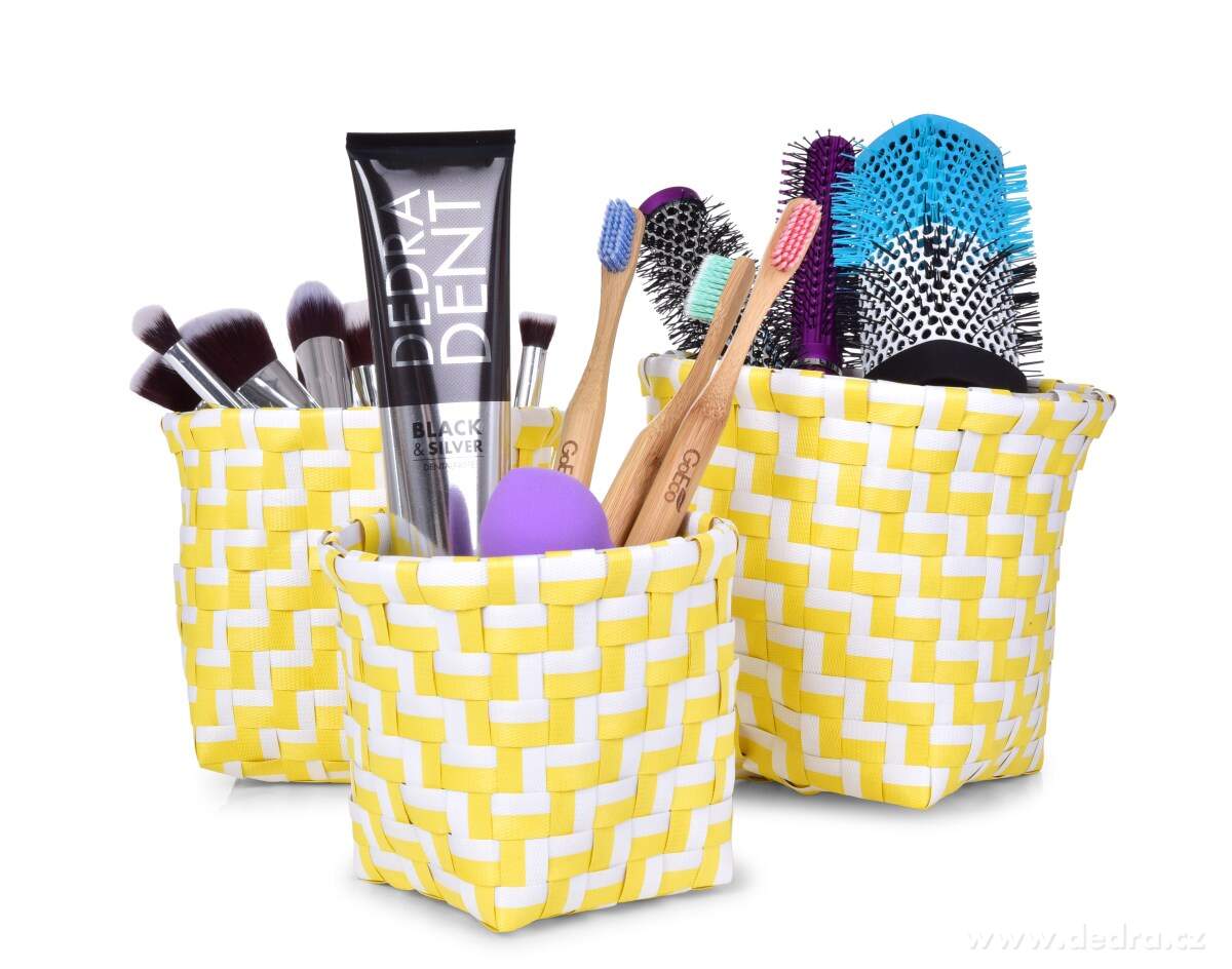 Sada 3 košíků z plastového výpletu – náhled 2 | Grand Móda