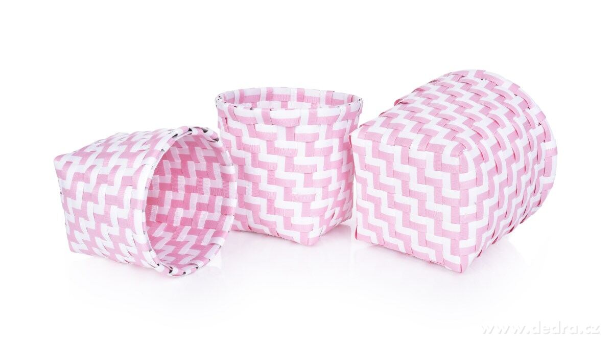 Sada 3 košíků z plastového výpletu – náhled 2 | Grand Móda