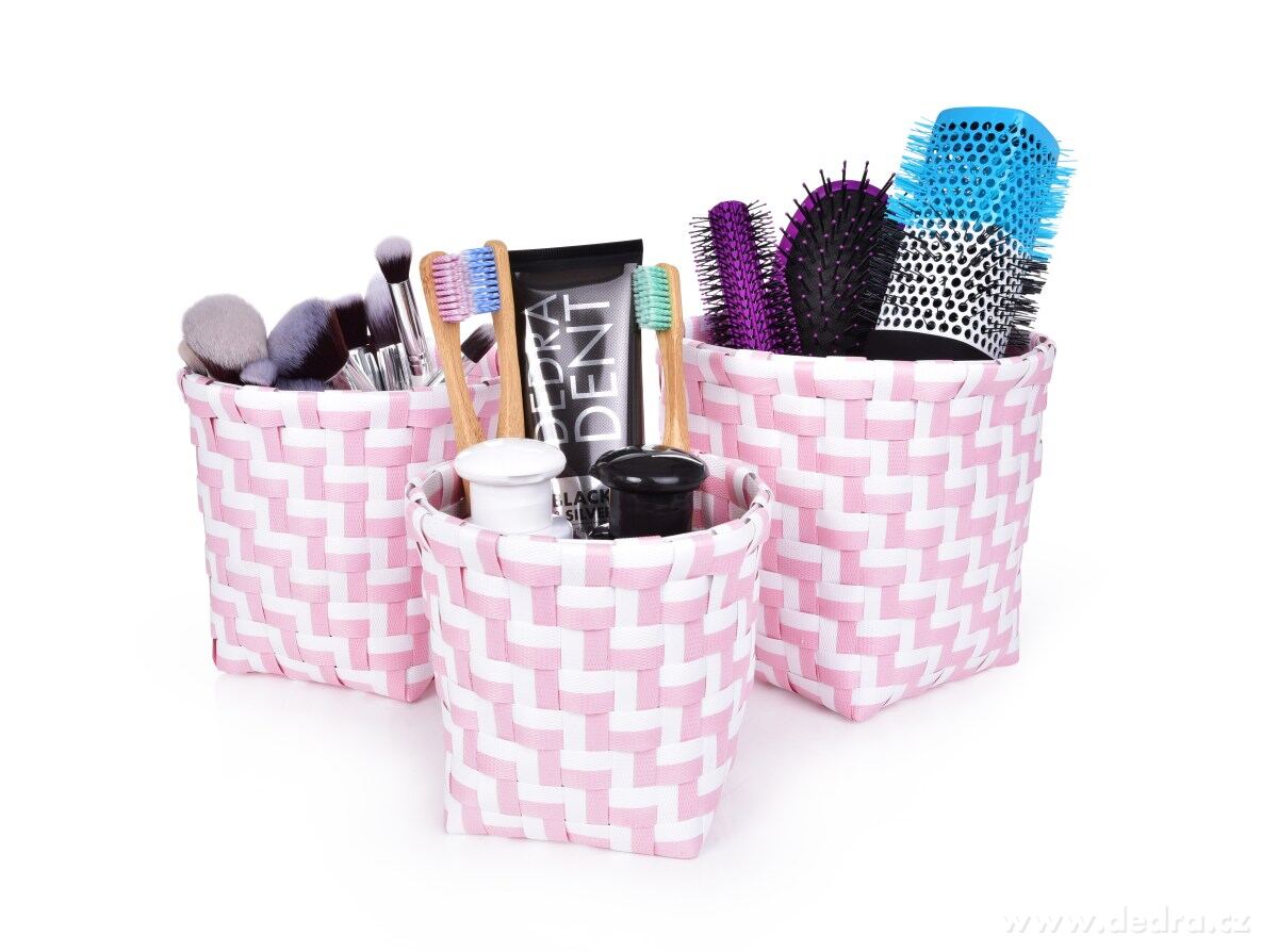 Sada 3 košíků z plastového výpletu – náhled 3 | Grand Móda