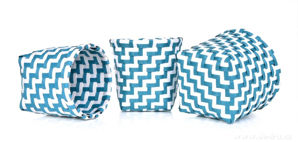 Sada 3 košíků z plastového výpletu – náhled 2 | Grand Móda