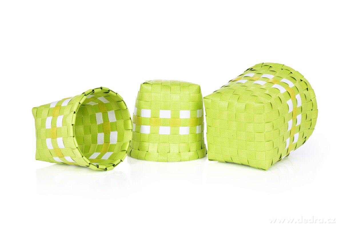 Sada 3 košíků z plastového výpletu – náhled 2 | Grand Móda