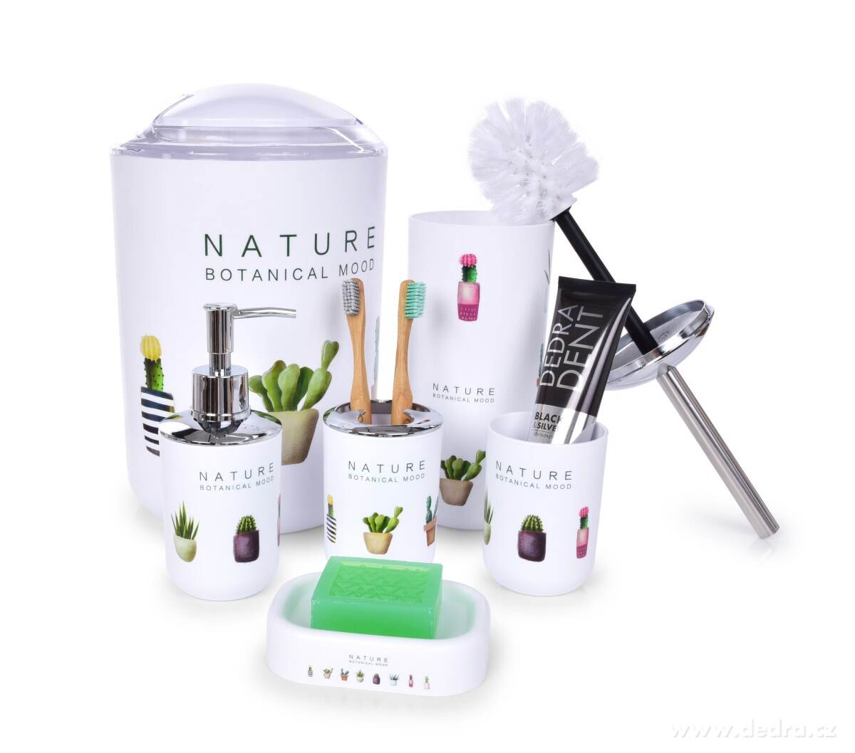 6 dílný koupelnový set KAKTUS – náhled 2 | Grand Móda