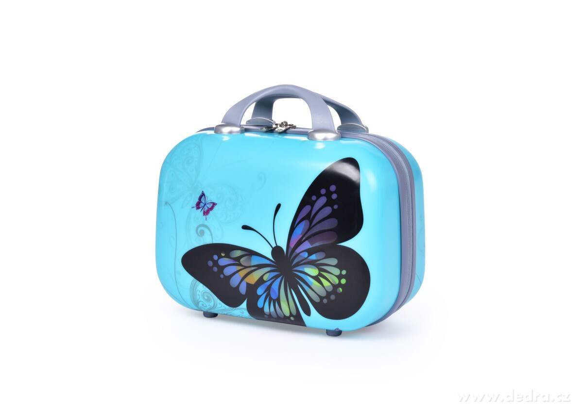 Kufr příruční menší, BLUE BUTTERFLY | Malé a kabinové kufry | Grand Móda
