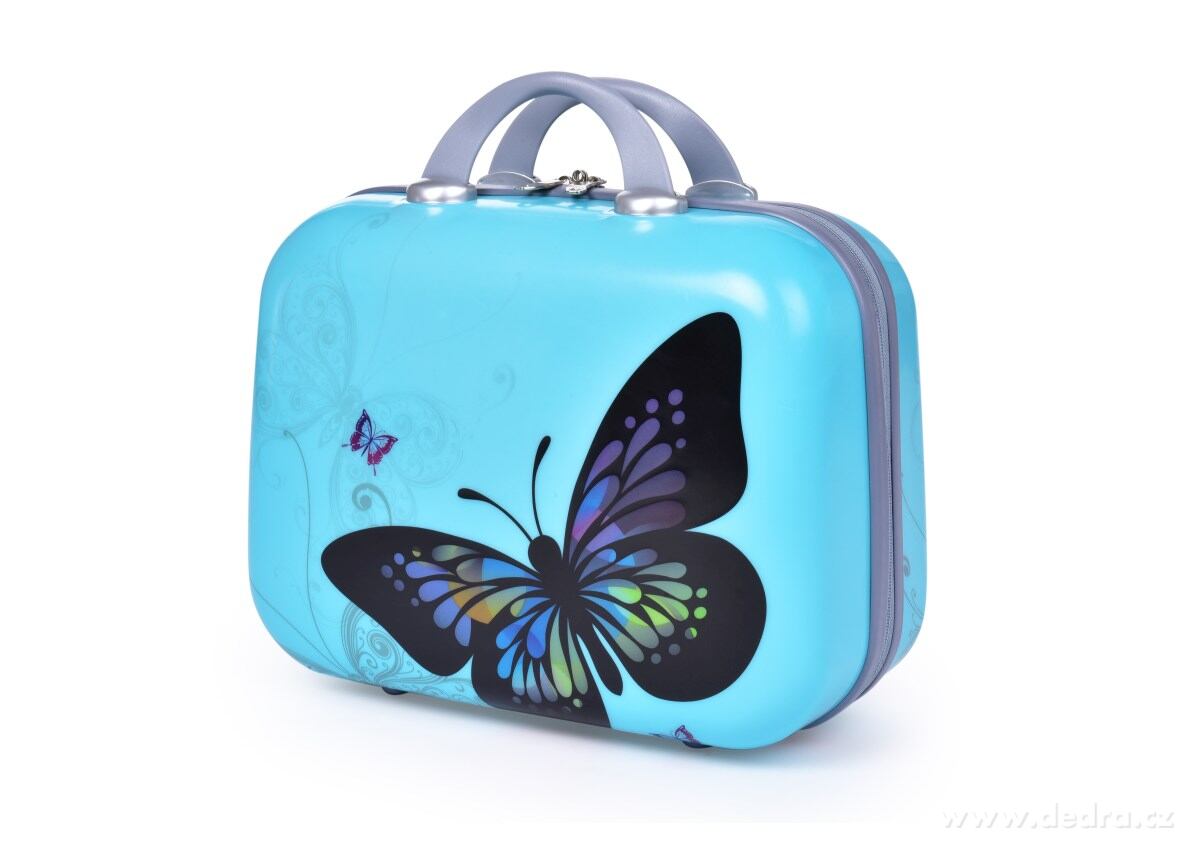 Kufr příruční větší, BLUE BUTTERFLY | Malé a kabinové kufry | Grand Móda