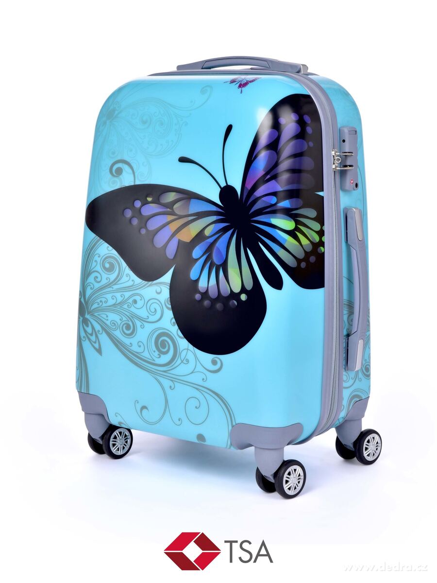 TSA kufr menší, BLUE BUTTERFLY