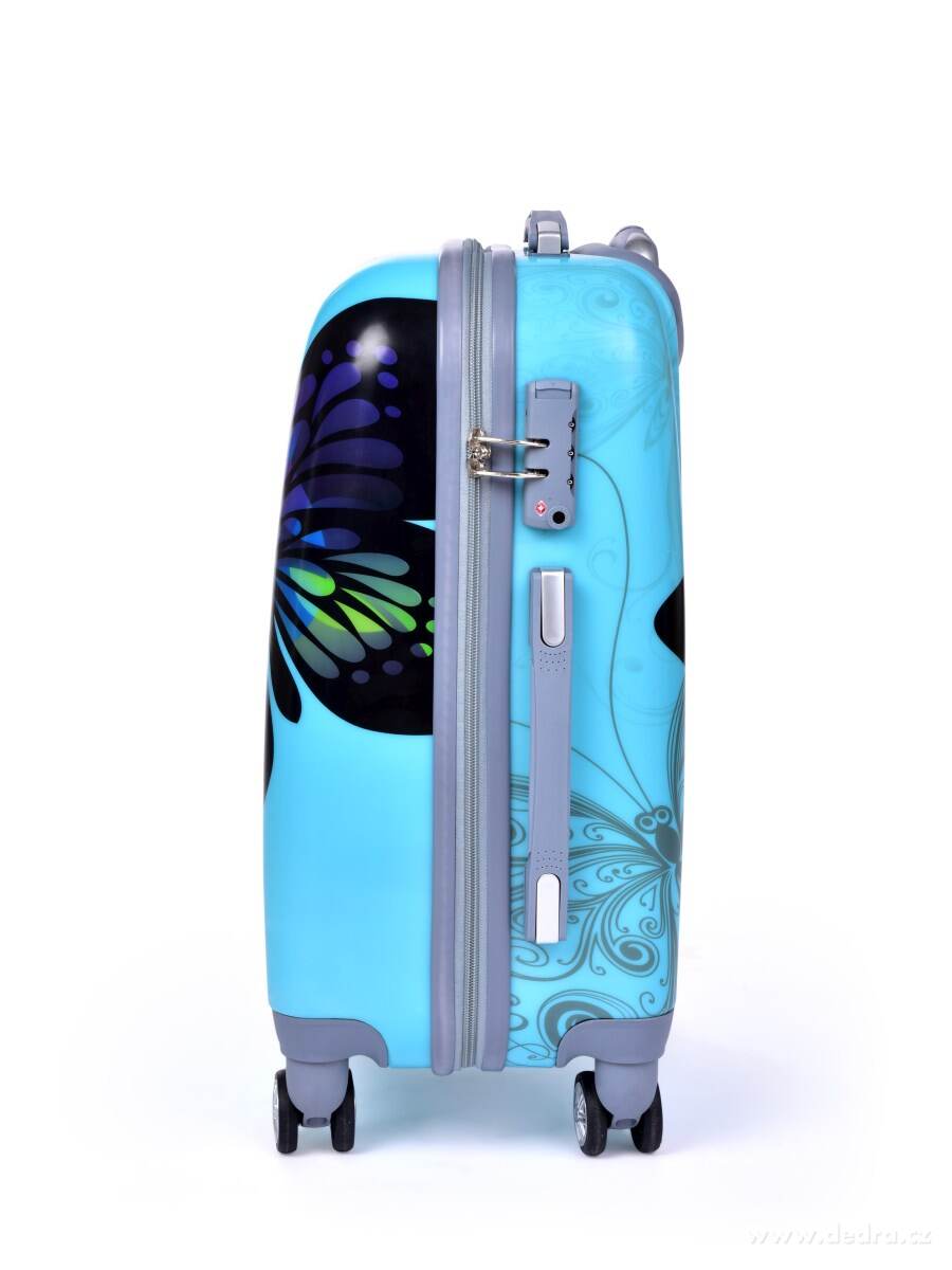 TSA kufr menší, BLUE BUTTERFLY – náhled 4 | Grand Móda