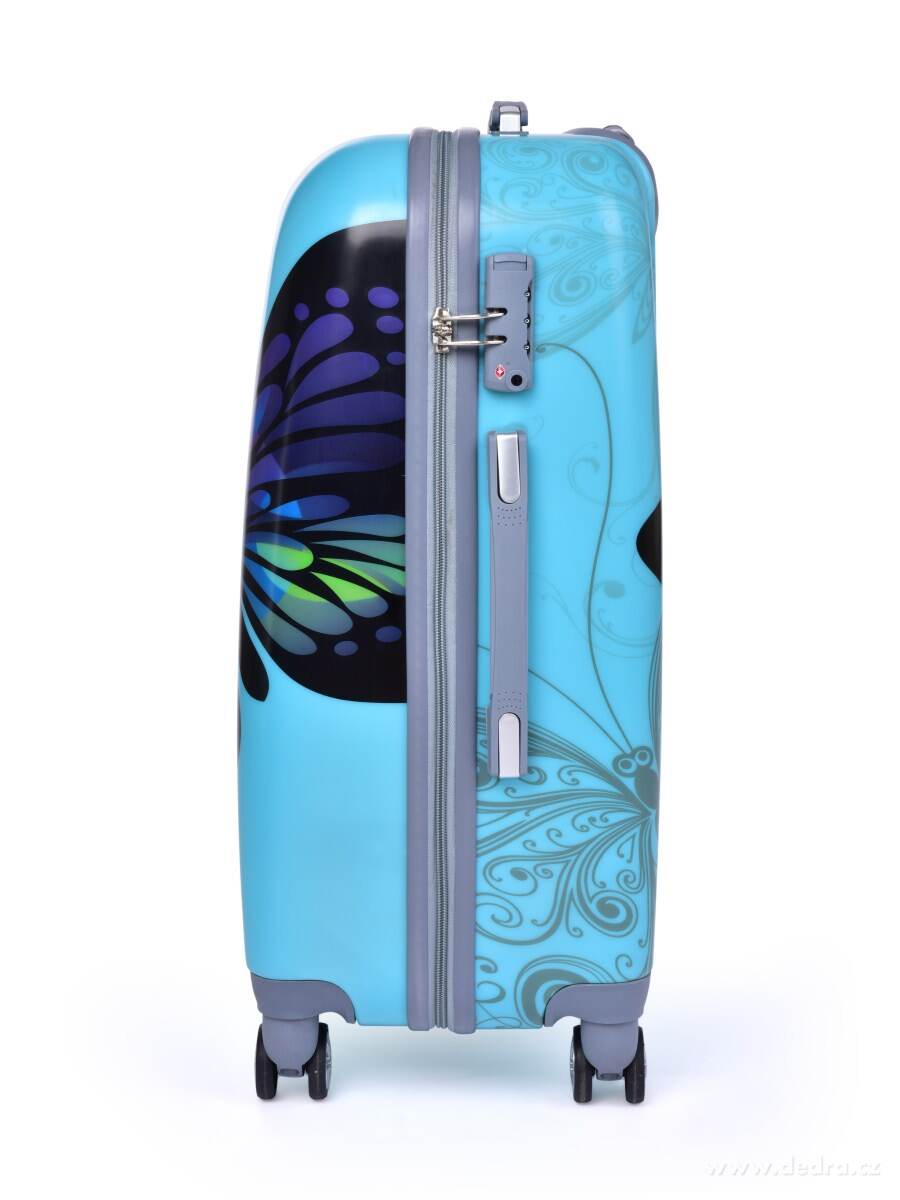 TSA kufr střední, BLUE BUTTERFLY – náhled 4 | Grand Móda
