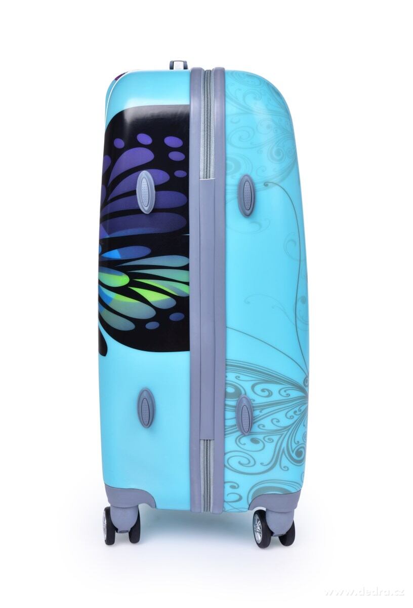 TSA kufr střední, BLUE BUTTERFLY – náhled 5 | Grand Móda