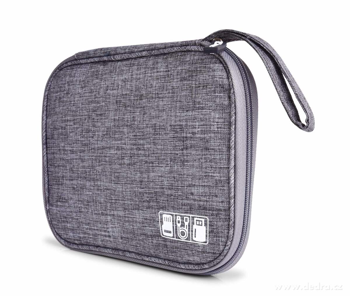 FC TRAVELLER, cestovní pouzdro na elektroniku, kabely, nabíječky & příslušenství, šedá melange – náhled 2 | Grand Móda