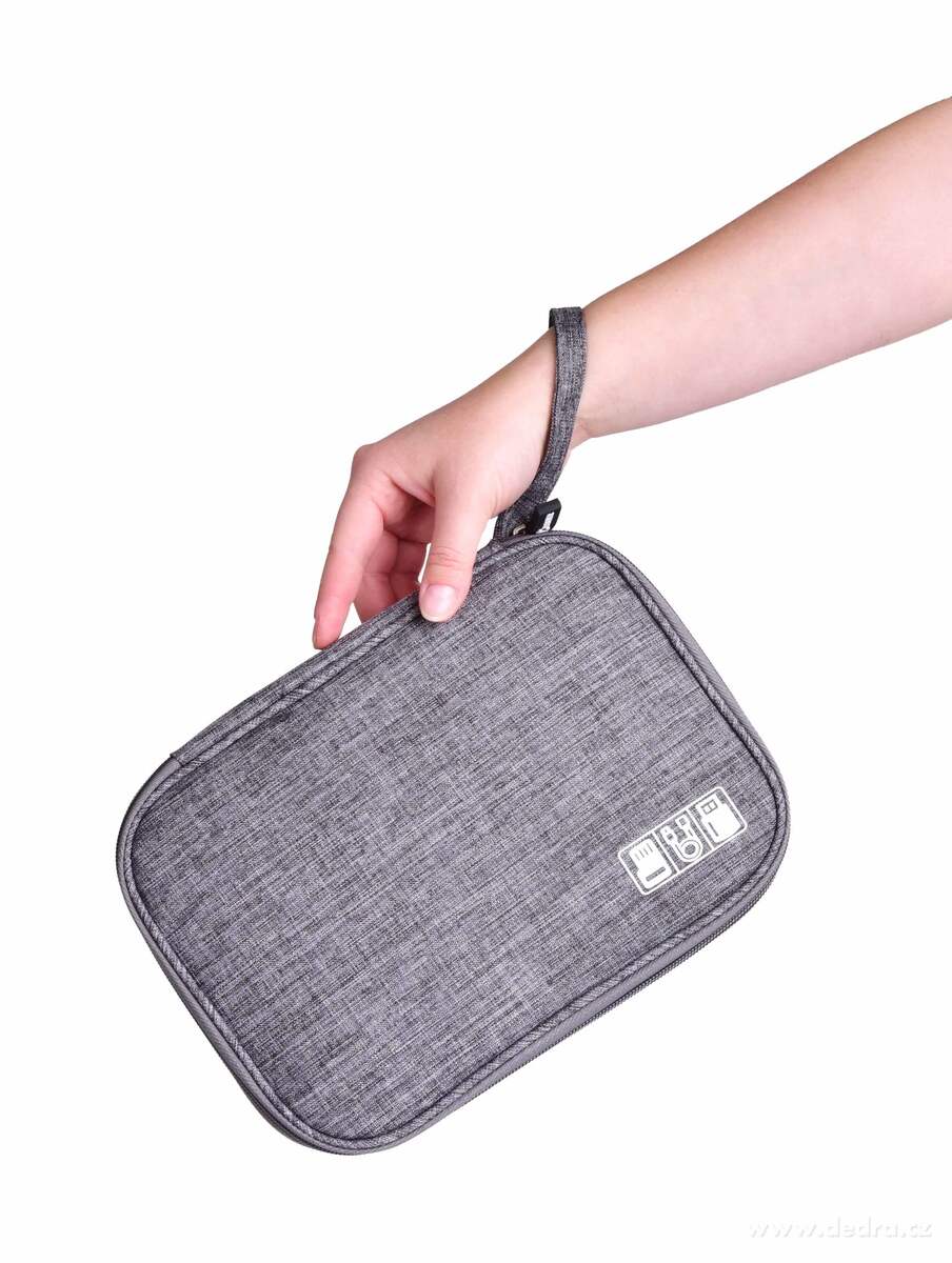 FC TRAVELLER, cestovní pouzdro na elektroniku, kabely, nabíječky & příslušenství, šedá melange – náhled 6 | Grand Móda