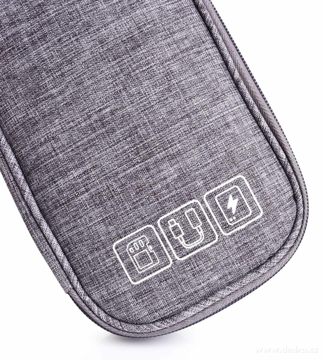 FC TRAVELLER, pouzdro na kabely & elektroniku, cestovní organizér na nabíječky & příslušenství, šedá melange – náhled 4 | Grand Móda