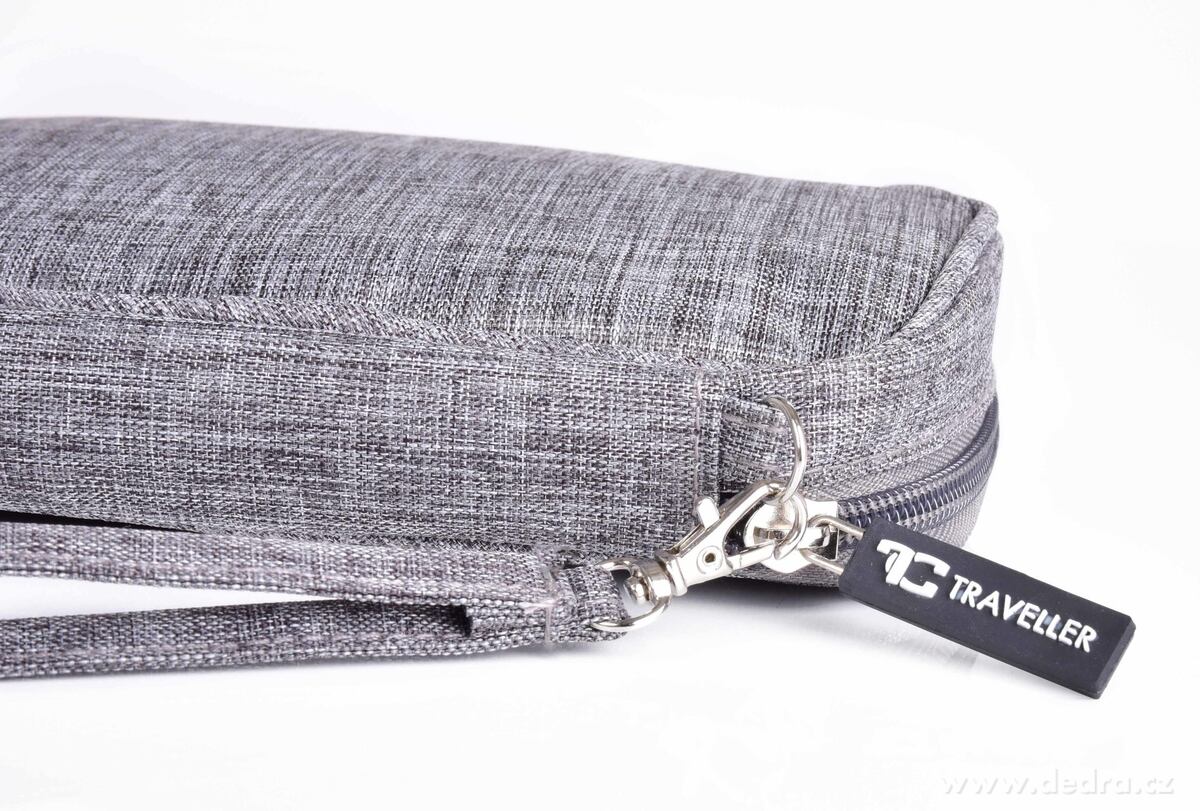 FC TRAVELLER, pouzdro na kabely & elektroniku, cestovní organizér na nabíječky & příslušenství, šedá melange – náhled 5 | Grand Móda