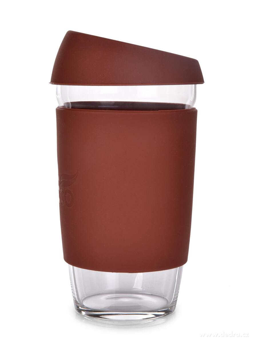 KELIMERO®, skleněný kelímek na kávu TO GO 500 ml, se silikonovým víčkem a manžetou – náhled 2 | Grand Móda