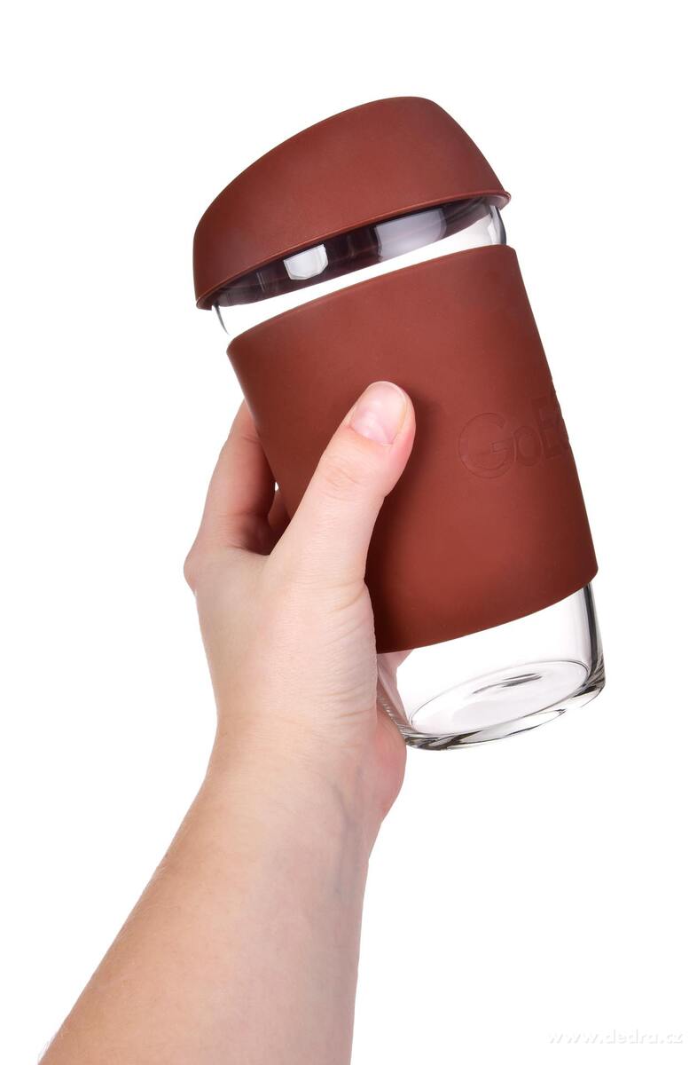 KELIMERO®, skleněný kelímek na kávu TO GO 500 ml, se silikonovým víčkem a manžetou – náhled 3 | Grand Móda