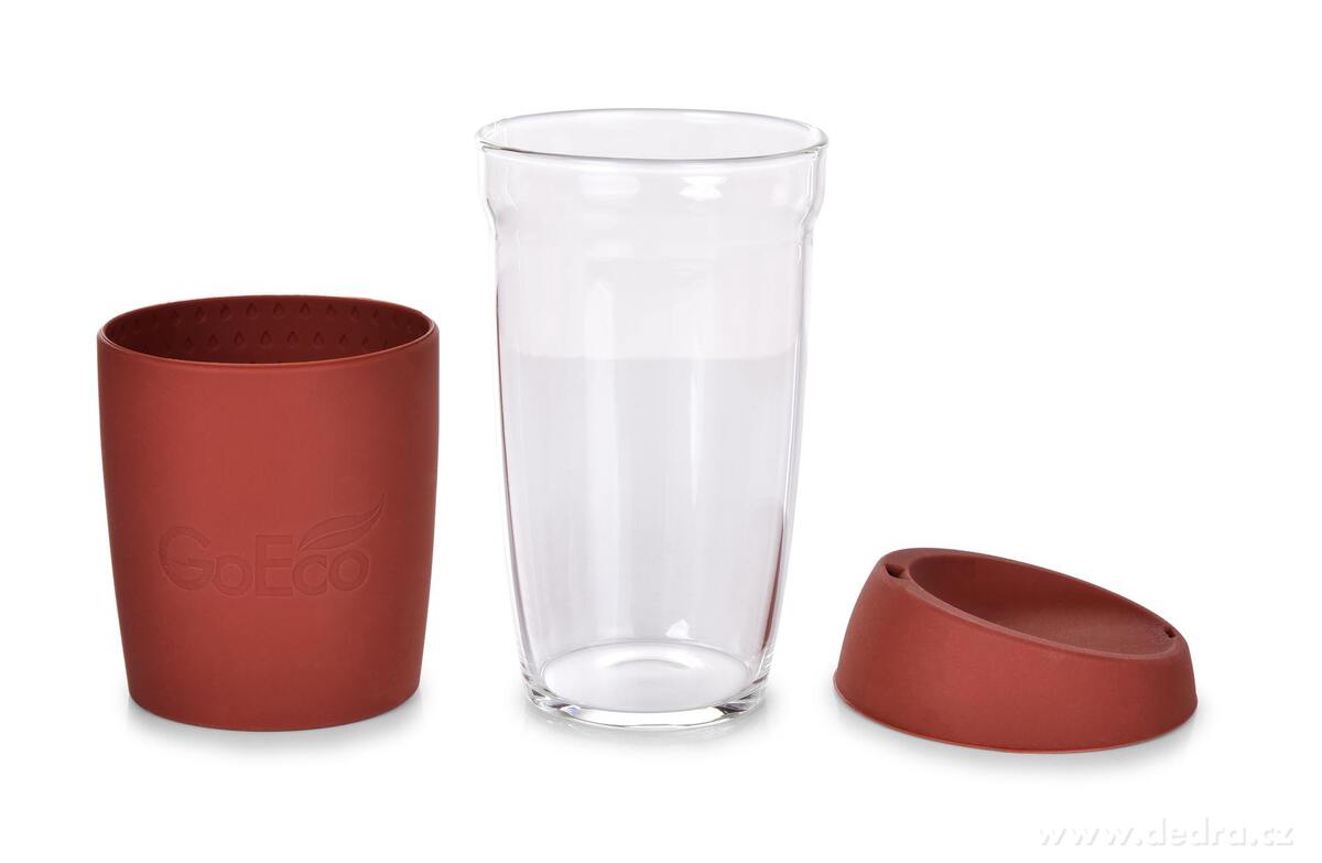 KELIMERO®, skleněný kelímek na kávu TO GO 500 ml, se silikonovým víčkem a manžetou – náhled 5 | Grand Móda