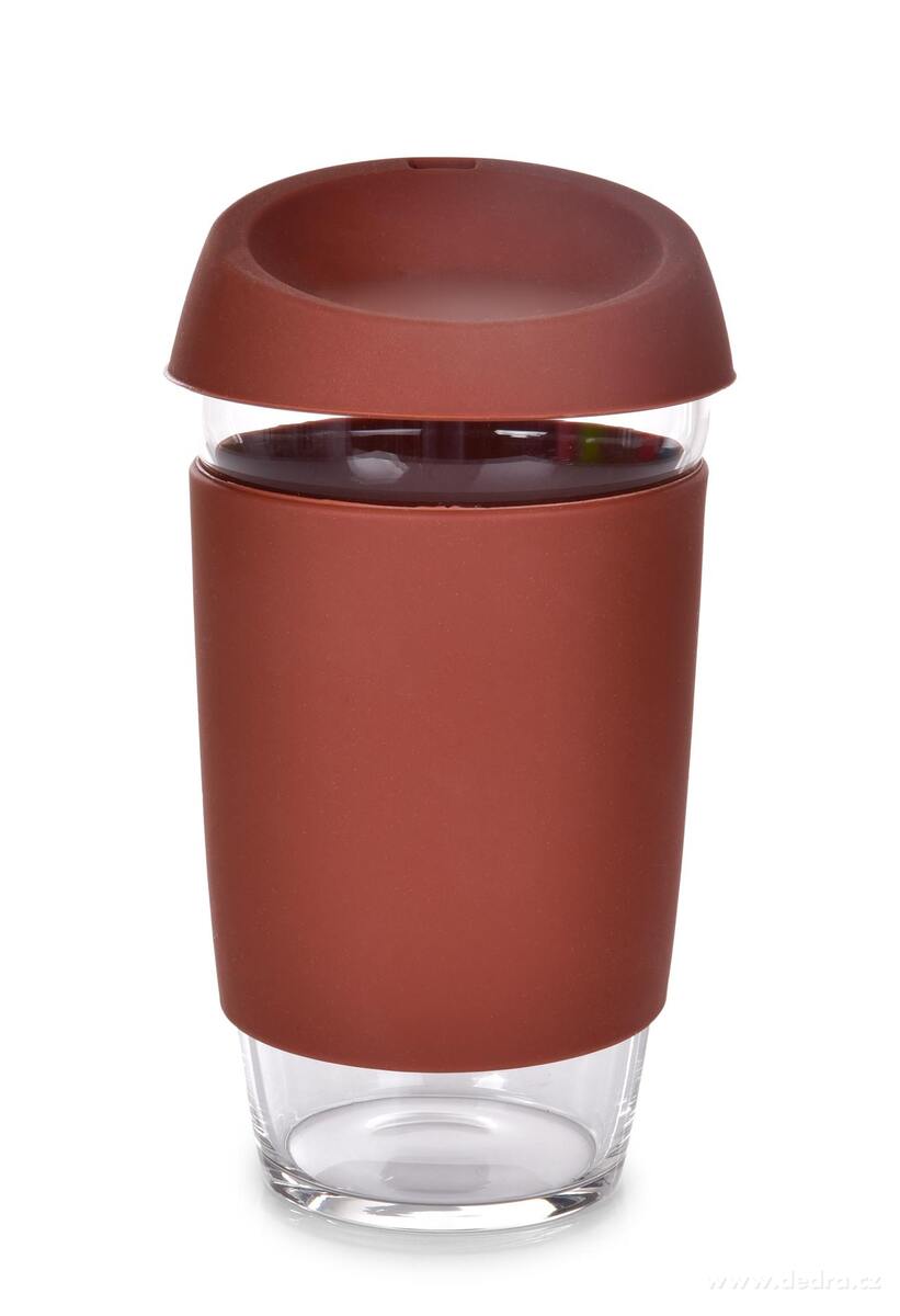 KELIMERO®, skleněný kelímek na kávu TO GO 500 ml, se silikonovým víčkem a manžetou – náhled 6 | Grand Móda