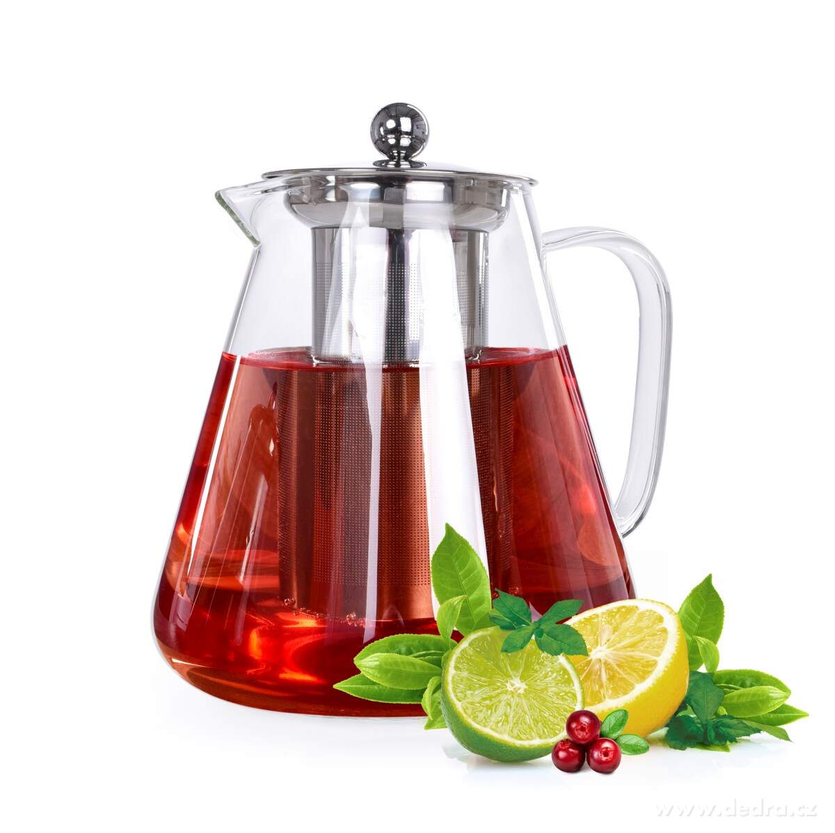 1700 ml skleněná konvice s nerezovým sítkem, BOROSIL GLASS | GoEco® v kuchyni | Grand Móda