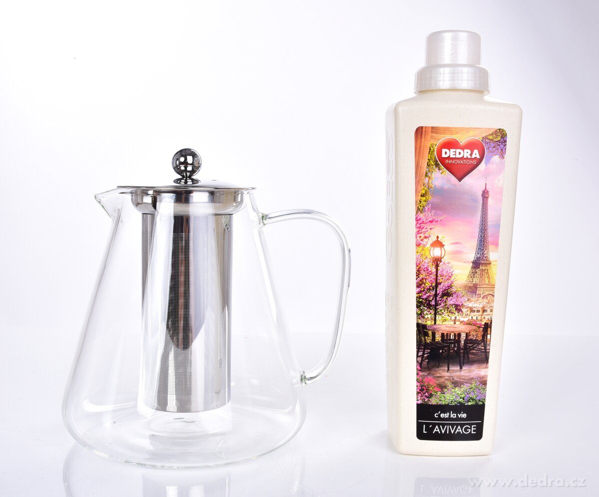 1700 ml skleněná konvice s nerezovým sítkem, BOROSIL GLASS – náhled 6 | Grand Móda