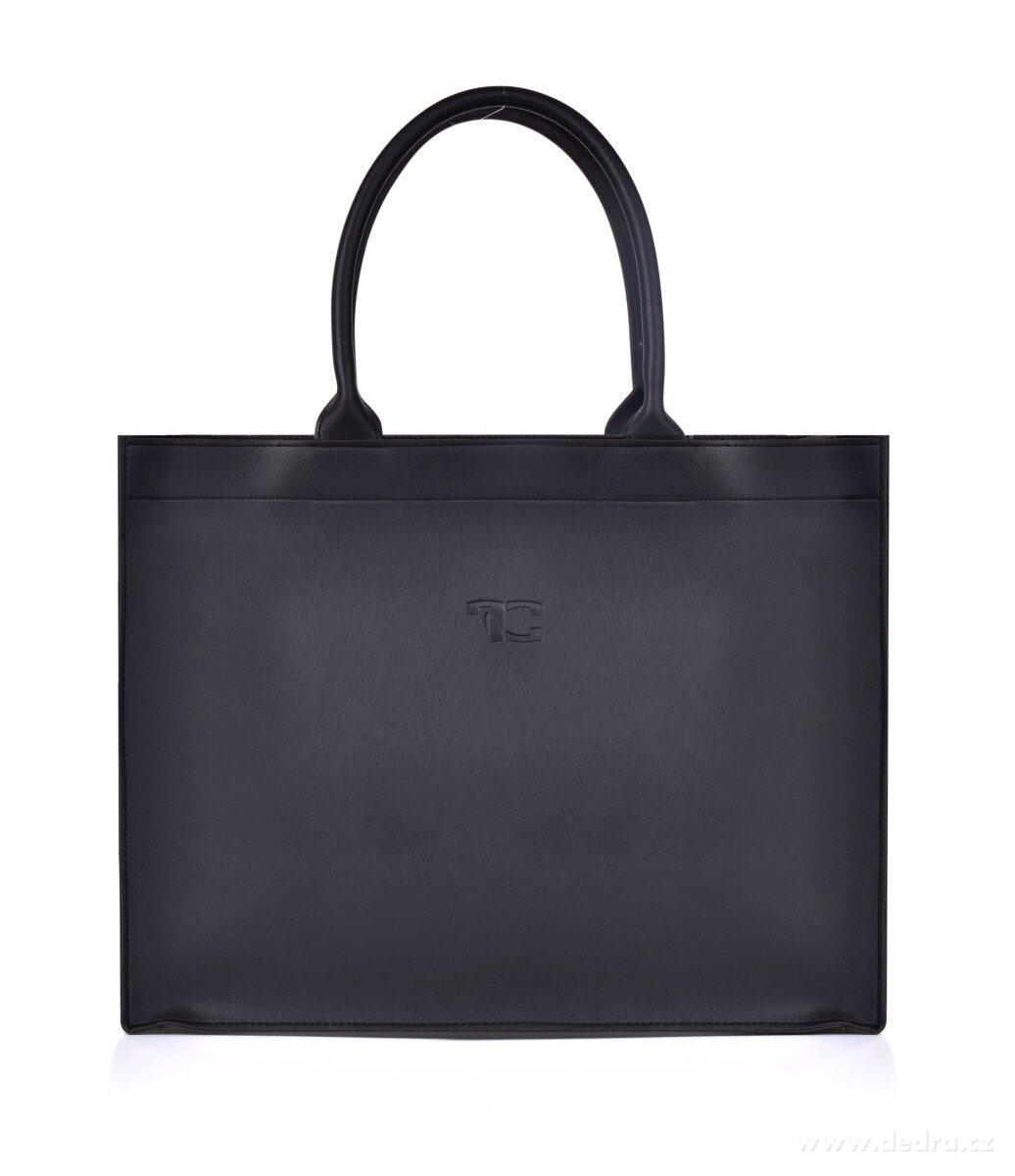 FC SHOPPER BAG černá elegantní taška BLACK BADGE – náhled 2 | Grand Móda
