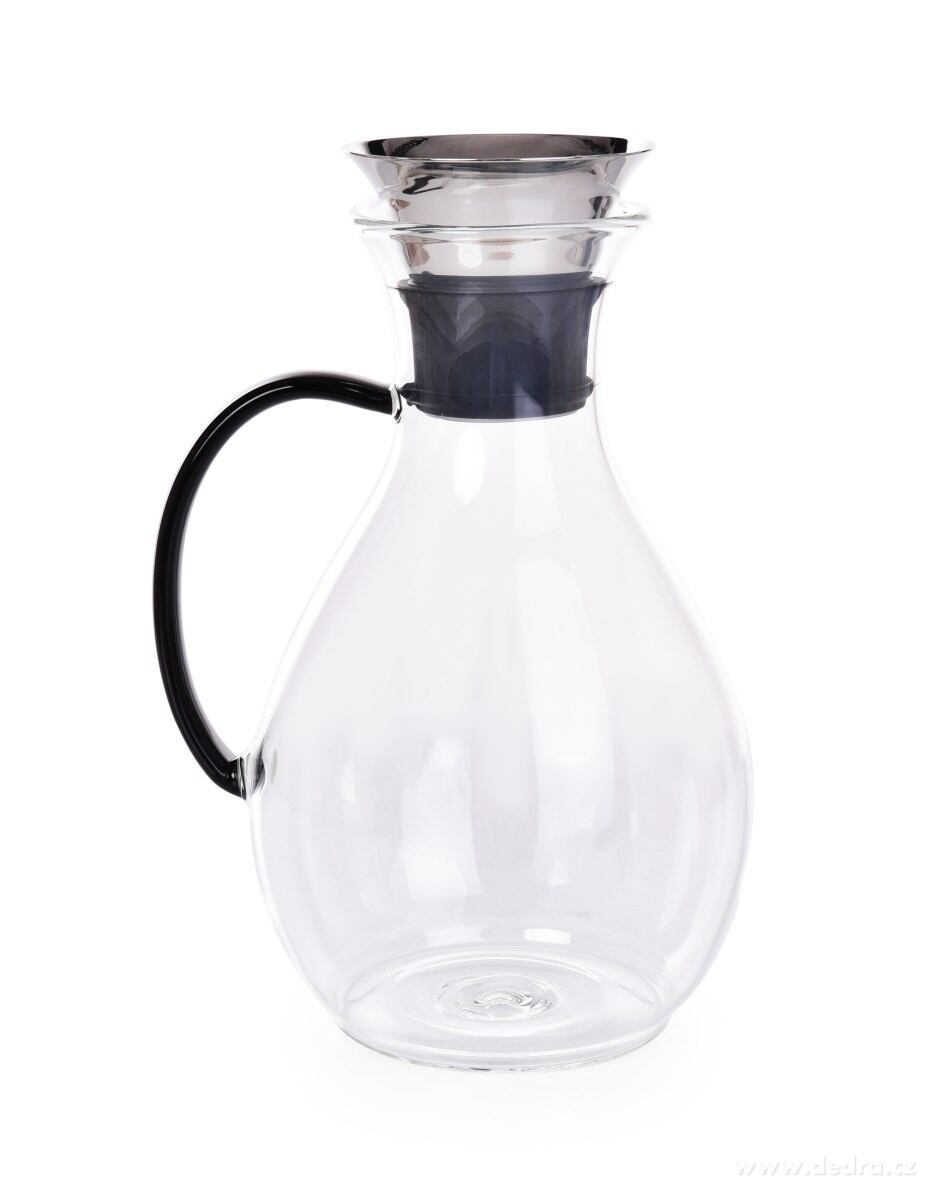 BOROSIL, karafa 1, 2 L z borosilikátového skla s nerezovou samo výklopnou zátkou – náhled 2 | Grand Móda