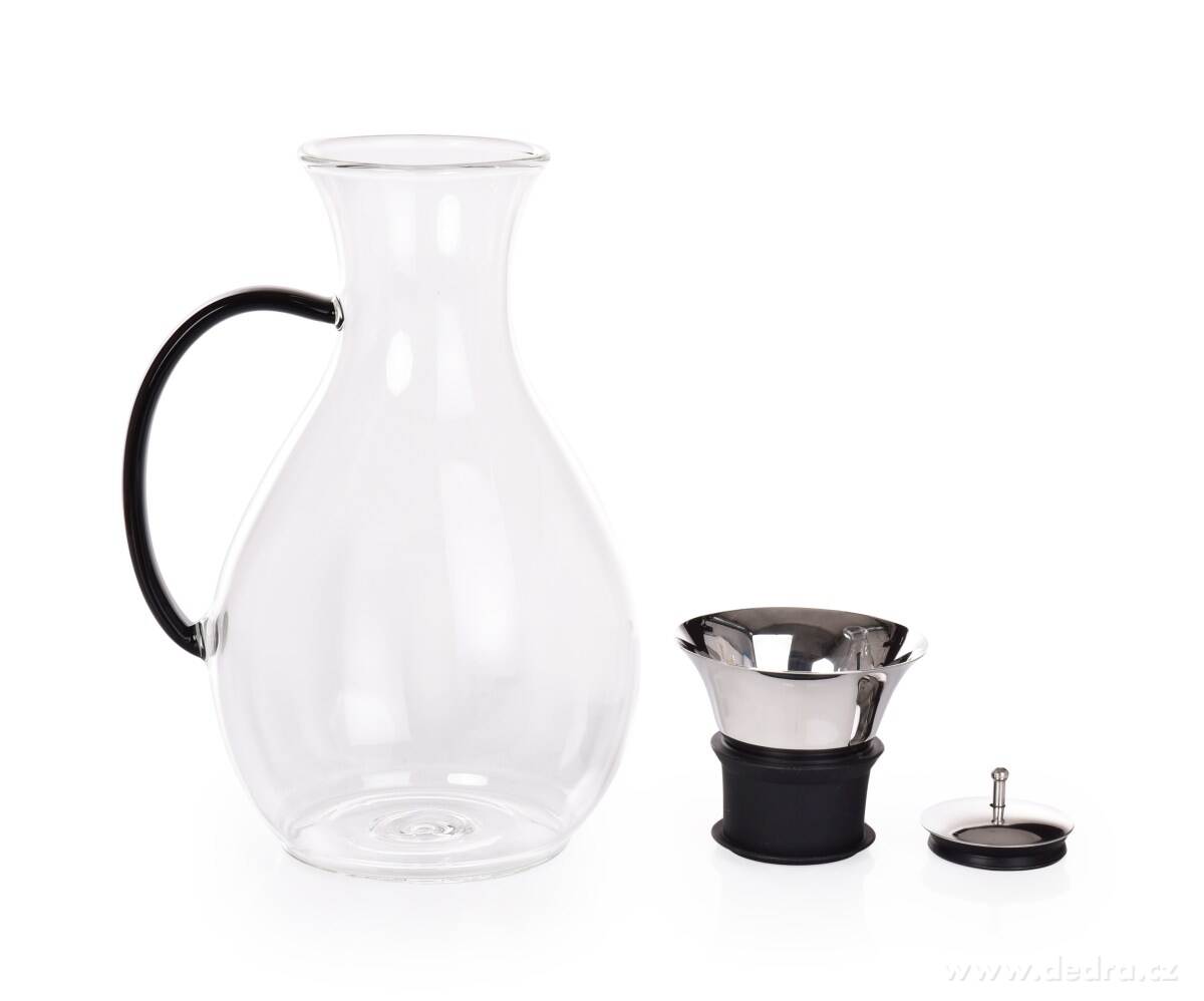 BOROSIL, karafa 1, 2 L z borosilikátového skla s nerezovou samo výklopnou zátkou – náhled 5 | Grand Móda