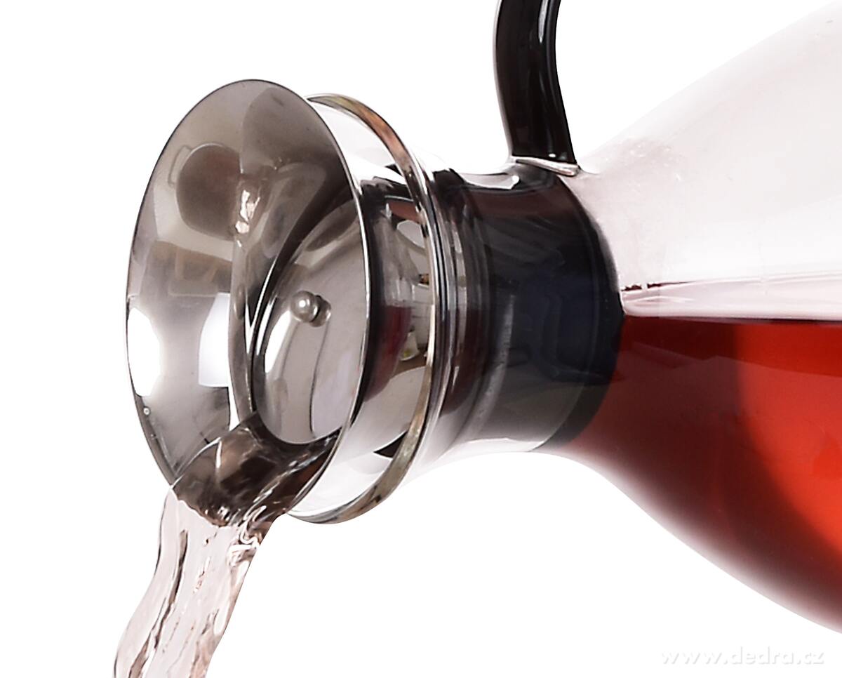 BOROSIL, karafa 1, 2 L z borosilikátového skla s nerezovou samo výklopnou zátkou – náhled 6 | Grand Móda