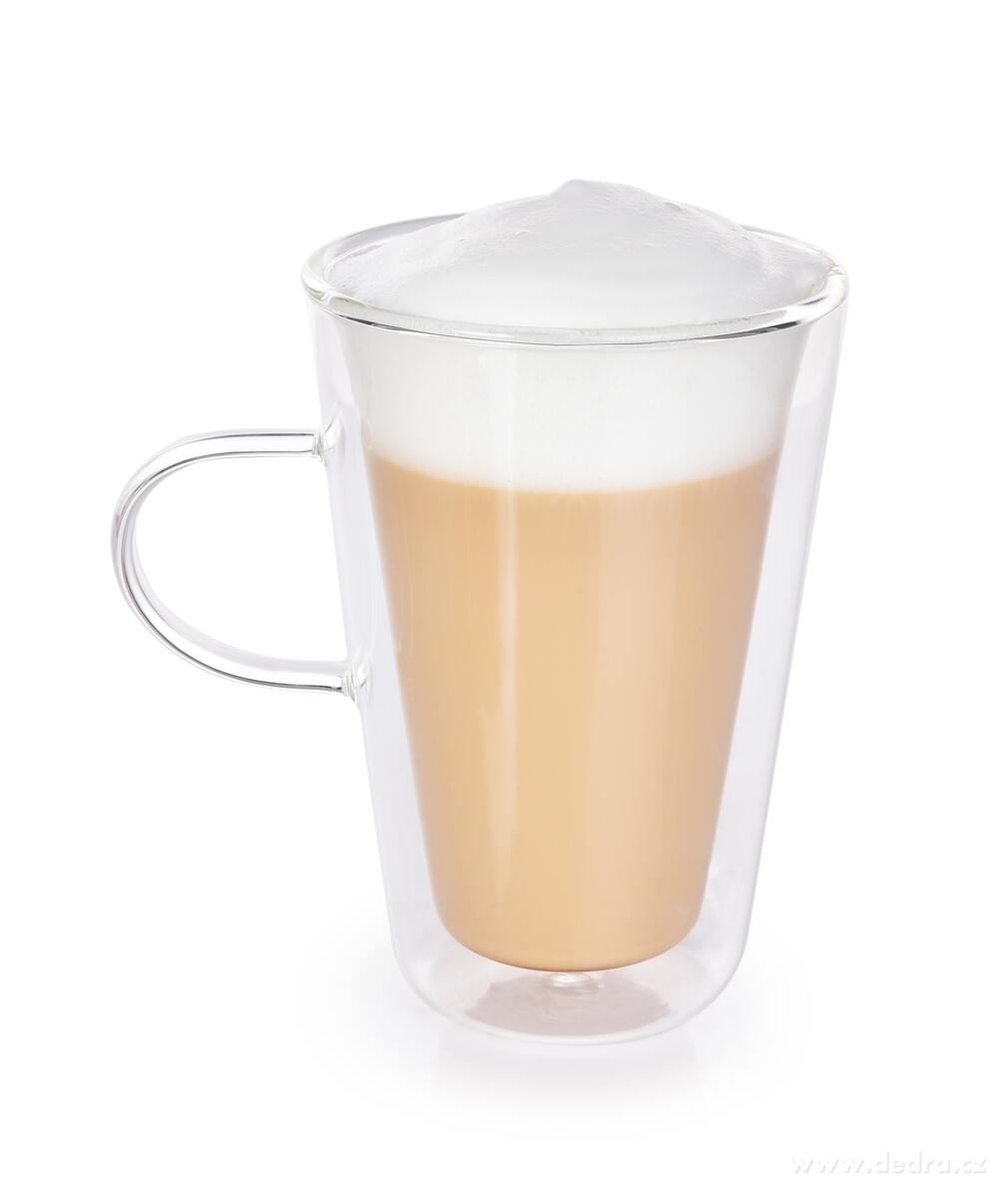 BOROSIL, dvoustěnný termo hrnek s ouškem 400 ml z borosilikátového skla | GoEco stolování | Grand Móda