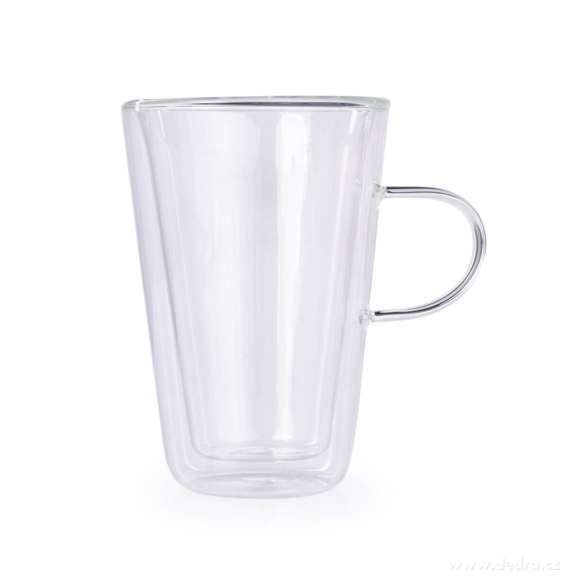 BOROSIL, dvoustěnný termo hrnek s ouškem 400 ml z borosilikátového skla – náhled 2 | Grand Móda