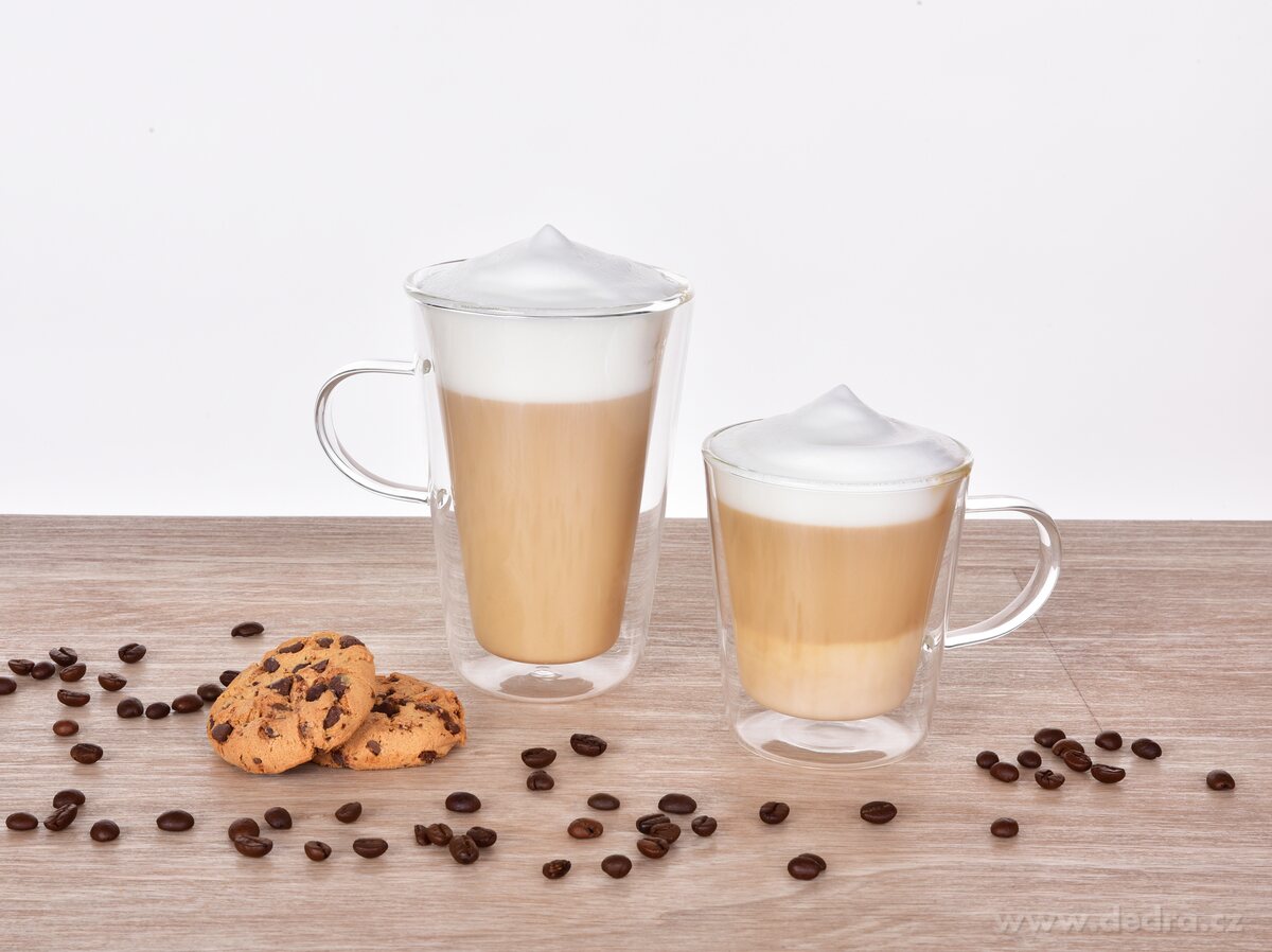 BOROSIL, dvoustěnný termo hrnek s ouškem 400 ml z borosilikátového skla – náhled 4 | Grand Móda