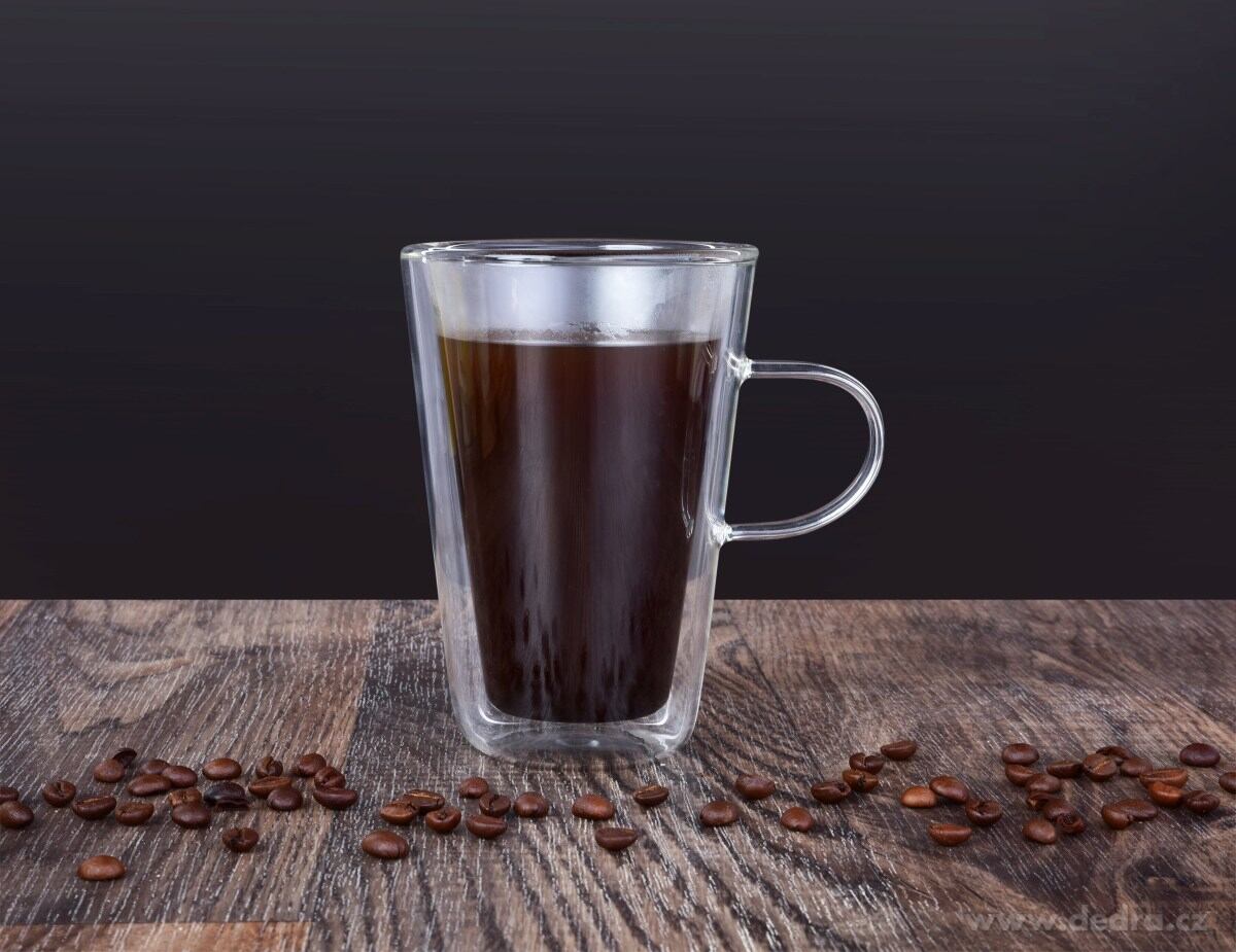 BOROSIL, dvoustěnný termo hrnek s ouškem 400 ml z borosilikátového skla – náhled 6 | Grand Móda