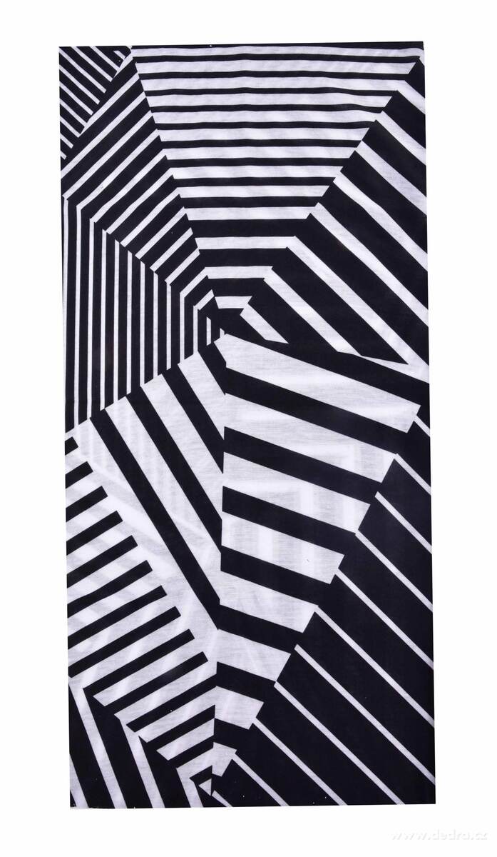 AIRFLEX, multifunkční šátek, pro sport & ochranu, univerzální velikost, BLACK&WHITE – náhled 2 | Grand Móda