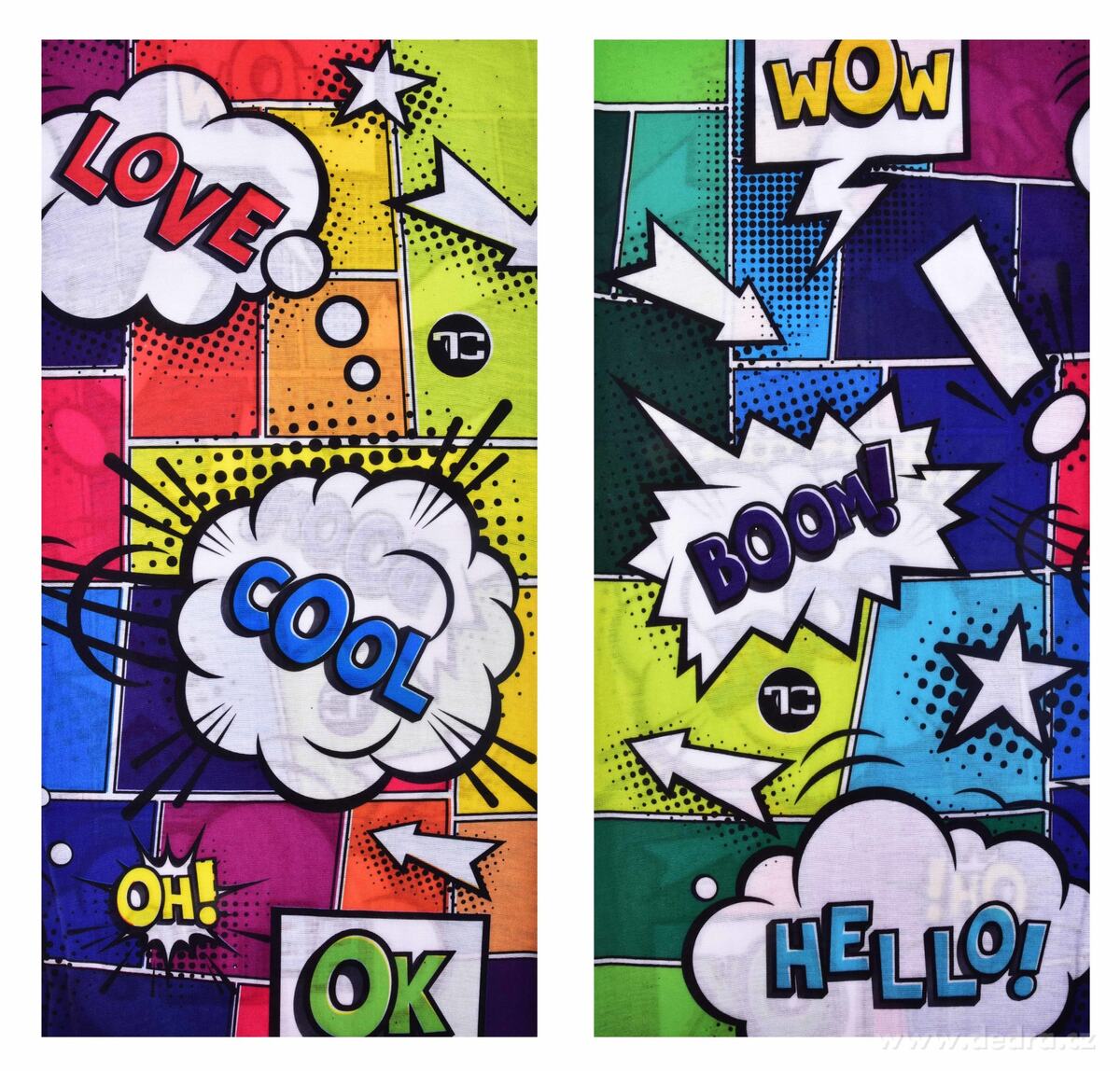 AIRFLEX, multifunkční šátek, pro sport & ochranu, univerzální velikost, COMICS FC – náhled 2 | Grand Móda