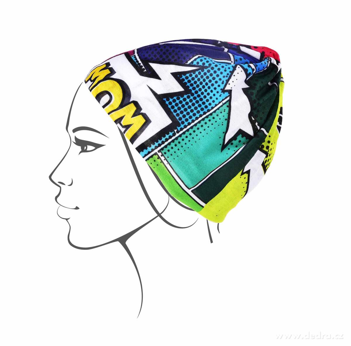 AIRFLEX, multifunkční šátek, pro sport & ochranu, univerzální velikost, COMICS FC – náhled 4 | Grand Móda