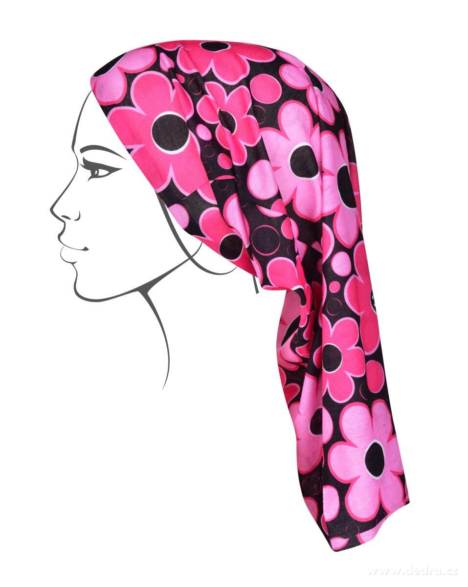 AIRFLEX, multifunkční šátek, pro sport & ochranu, univerzální velikost, DAISY, růžový – náhled 6 | Grand Móda