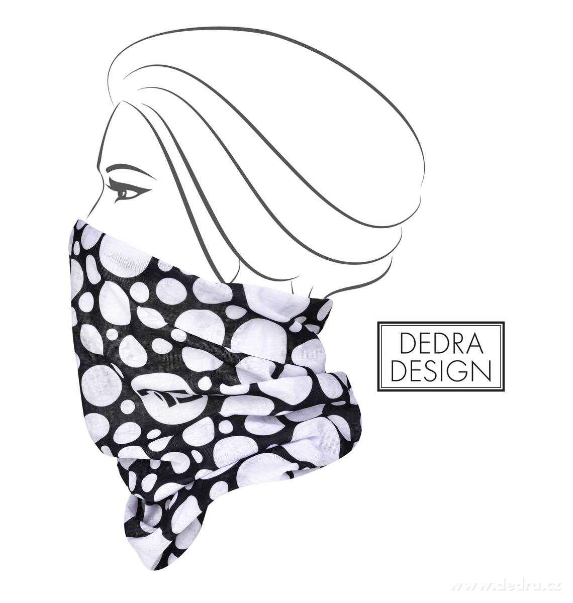 AIRFLEX, multifunkční šátek, pro sport & ochranu, univerzální velikost, DOTS