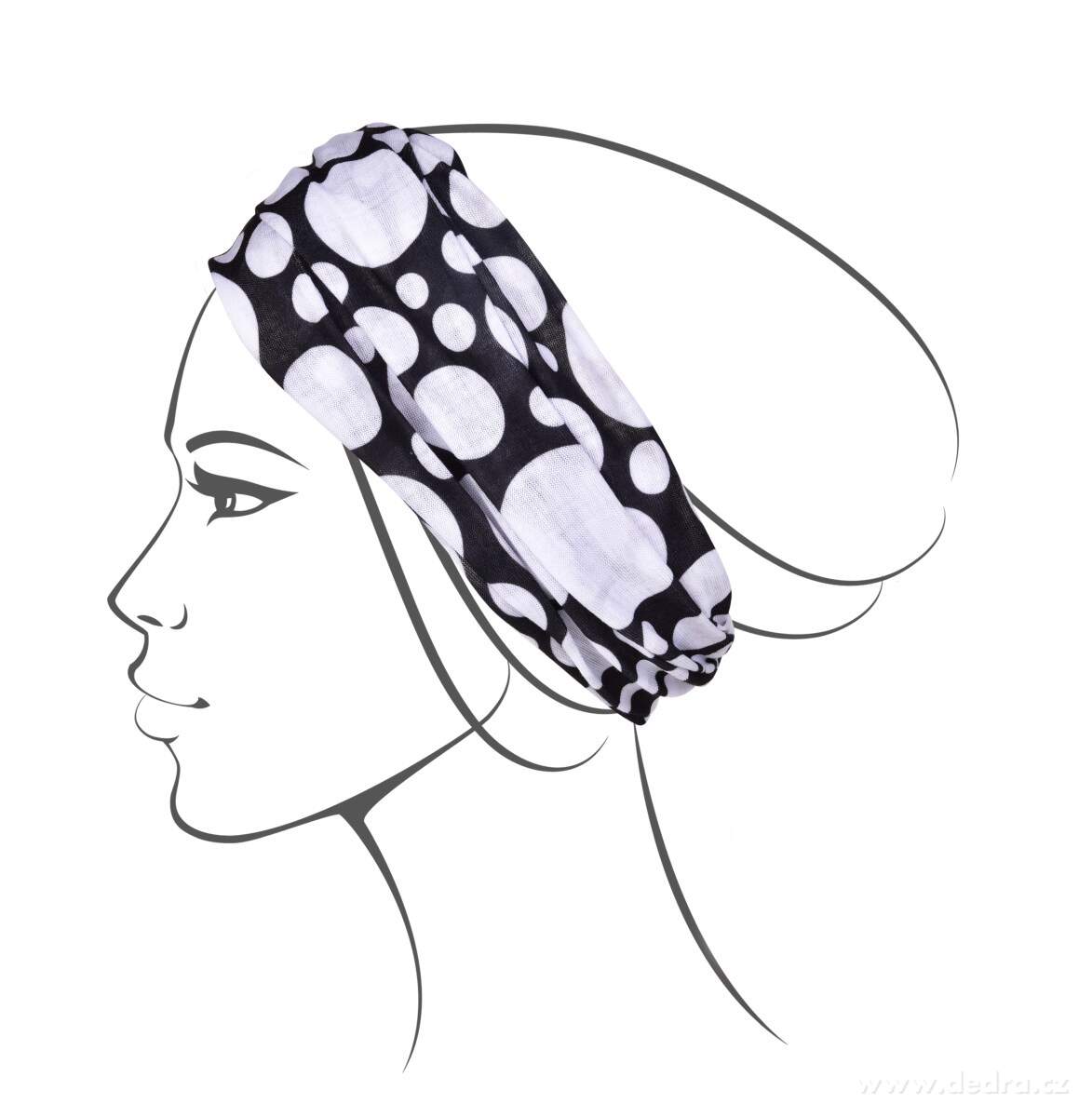 AIRFLEX, multifunkční šátek, pro sport & ochranu, univerzální velikost, DOTS – náhled 5 | Grand Móda