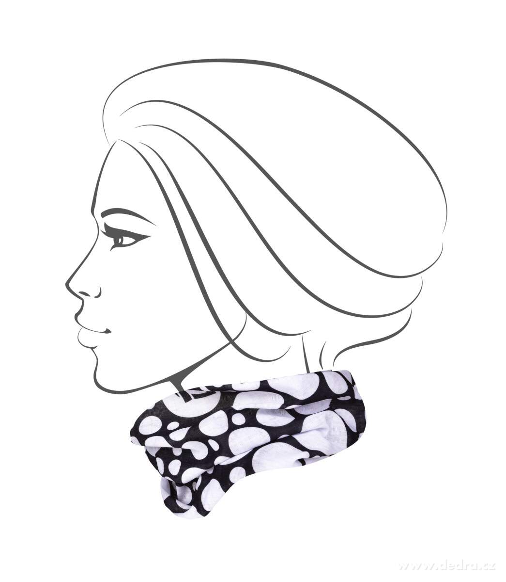 AIRFLEX, multifunkční šátek, pro sport & ochranu, univerzální velikost, DOTS – náhled 6 | Grand Móda