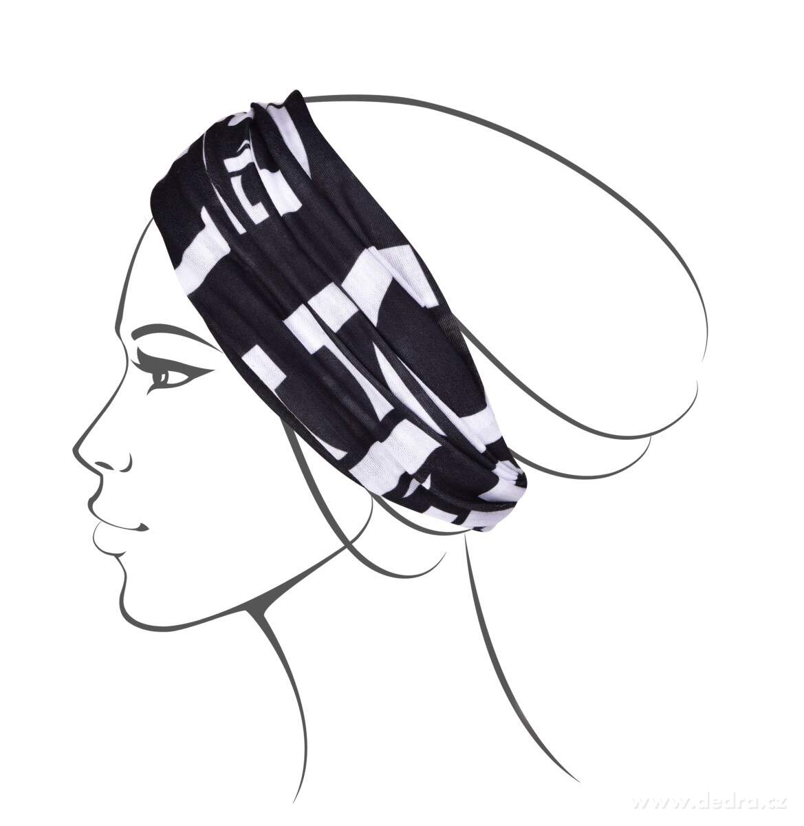 AIRFLEX, multifunkční šátek, pro sport & ochranu, univerzální velikost, MONOGRAM FC – náhled 6 | Grand Móda