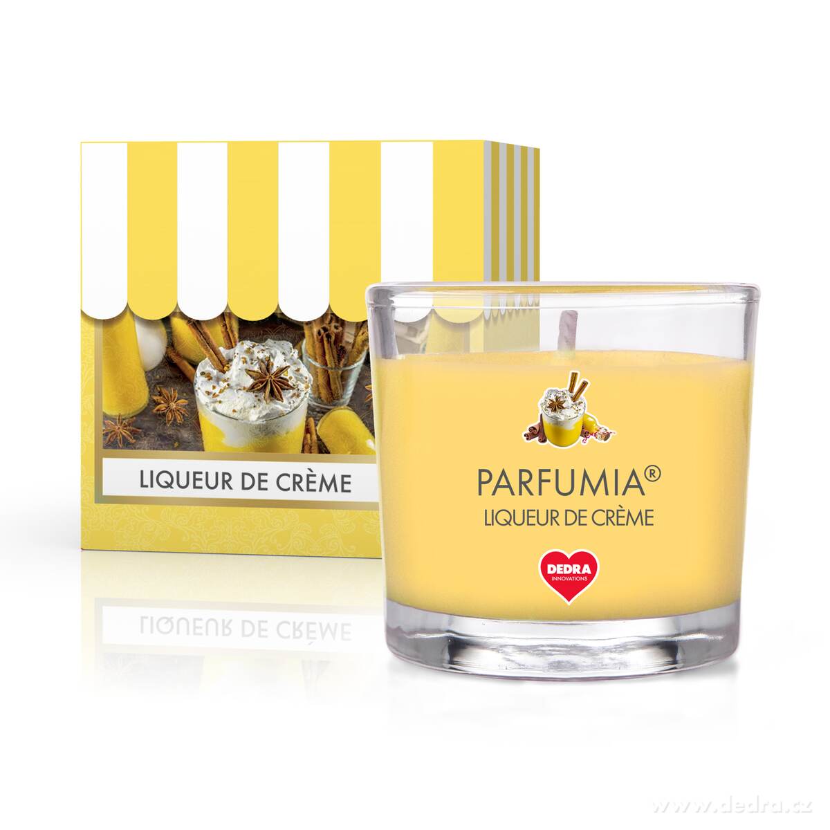 LIQUEUR DE CRÈME, votivní sójová svíčka, PARFUMIA®, 55 ml | Delicates | Grand Móda