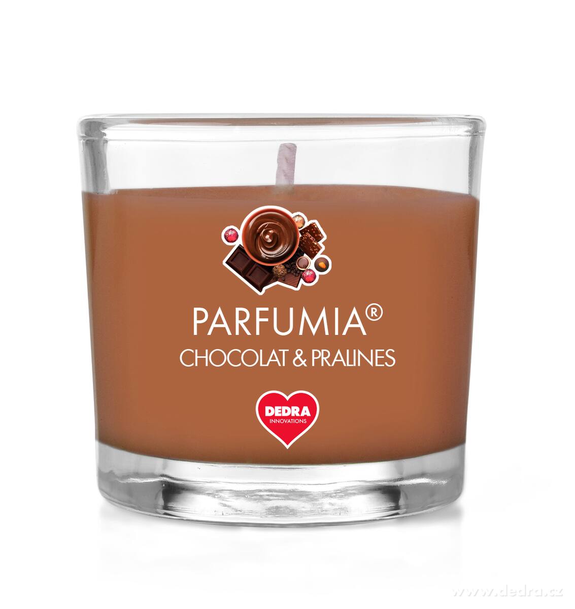 CHOCOLAT & PRALINES, votivní sójová svíčka, PARFUMIA®, 55 ml – náhled 4 | Grand Móda