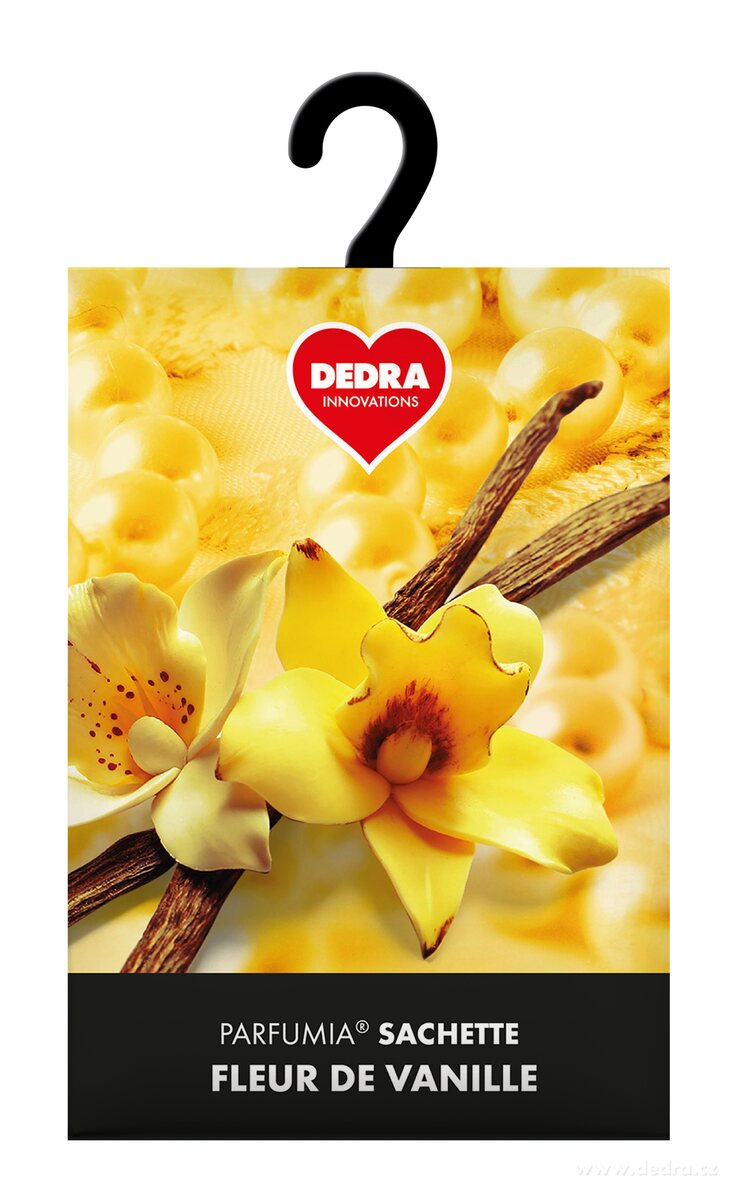 Vonná sašetka, FLEUR DE VANILLE, závěsný vonný sáček PARFUMIA®